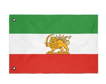 Bandera tricolor de León y Espada, estandarte de poliéster de doble cara