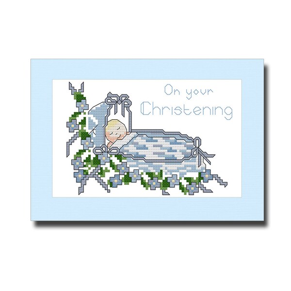 Christening Cross Stitch Etsy UK