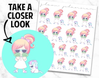 Pay Day: Lolly and Pop Kawaii Planner Character Stickers