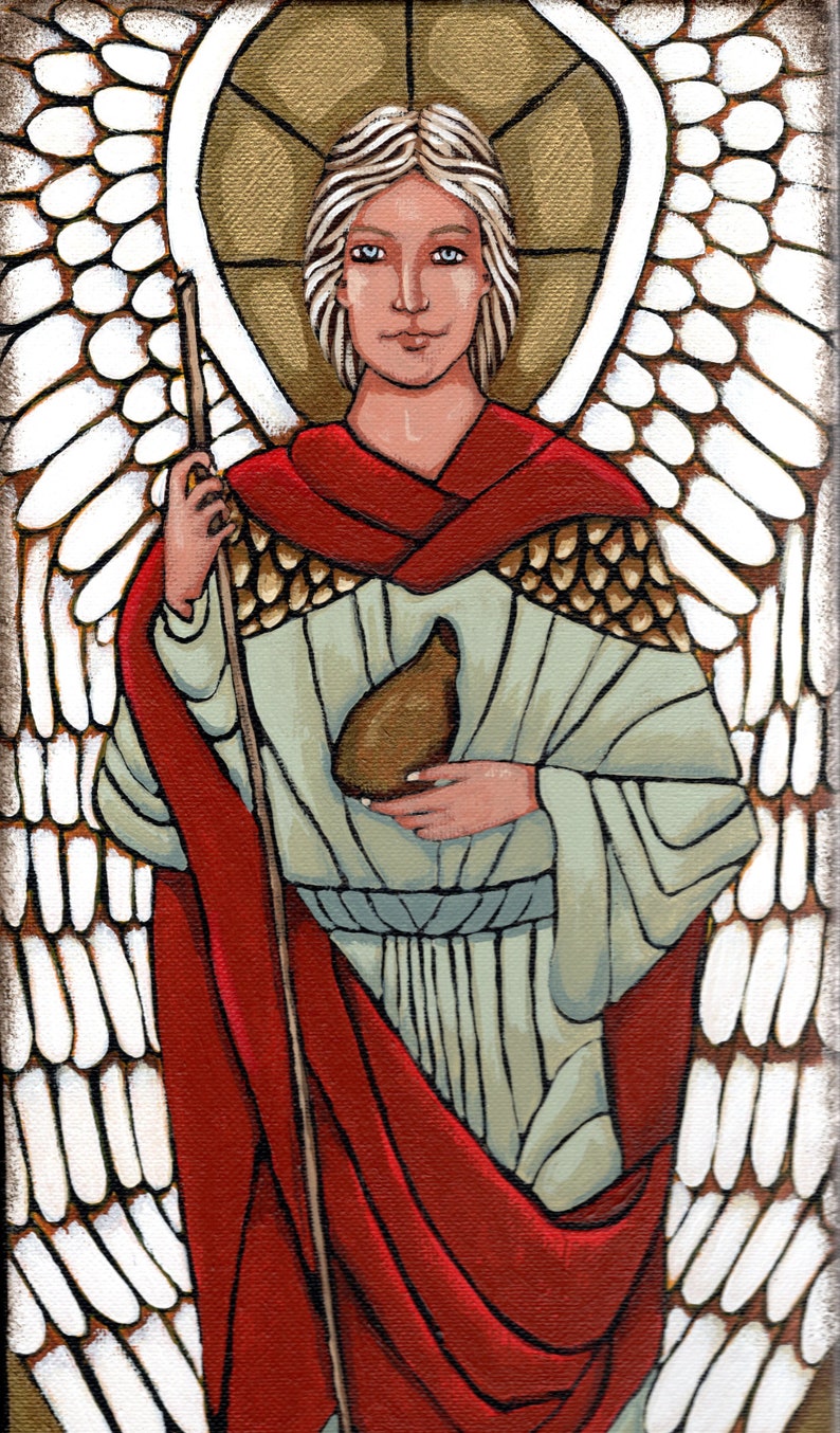 Archangel Raphael is the healer. His name means God Heals Etsy