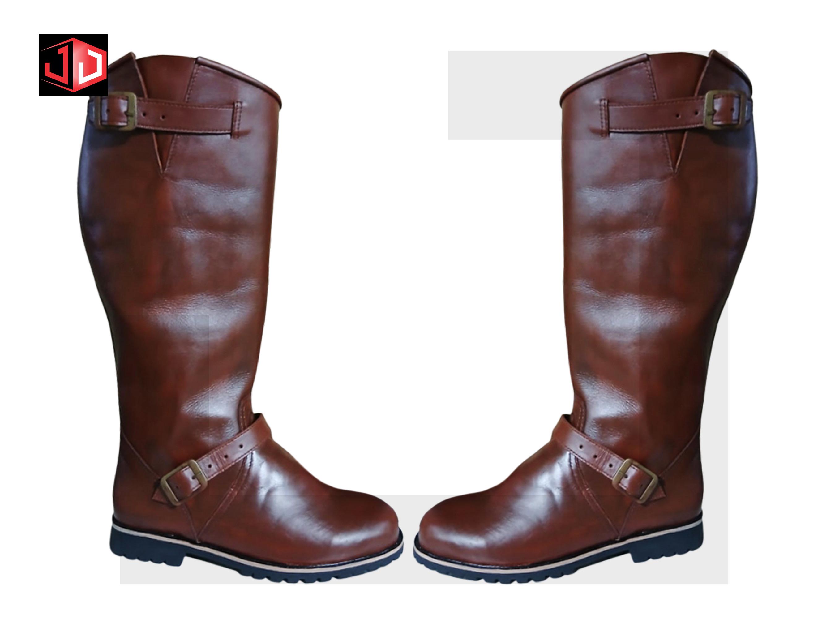 Men’s Handmade Brown Leather Horse Riding Boots | Custom Tall ...