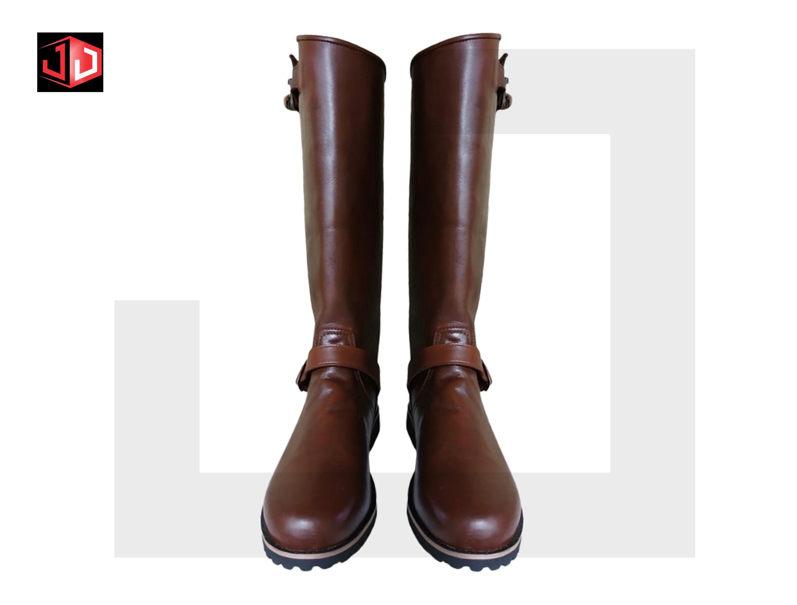 Men’s Handmade Brown Leather Horse Riding Boots | Custom Tall ...