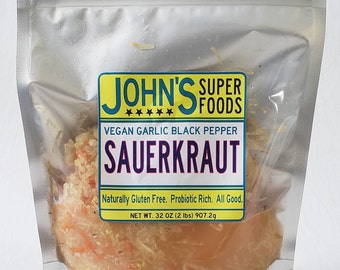 Garlic Black Pepper Sauerkraut