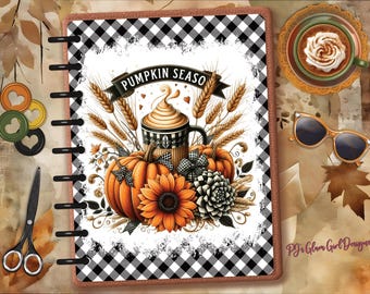 Pumpkin Season 2! Pumpkin Spice! Country Fall Autumn Planner Dashboards, Covers, Glam Girl Autumn,