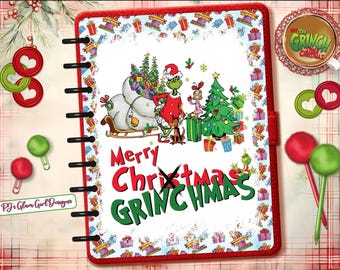 Merry Grinchmas 2! Happy Holidays! Christmas Glam Girl Designs, Planner, Dashboards, Covers,