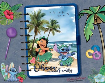 Ohana Means Family 2, Stitch, Movie Inspired Designs! Glam Fashion Planner Dashboards, Covers,