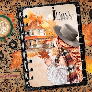 Joy! Autumn Girl, Fall Glam Fashion Girl, Coffee Shop, Planner Dashboards, Covers, A5, Personal/Wide, HP Big, Classic & Mini.
