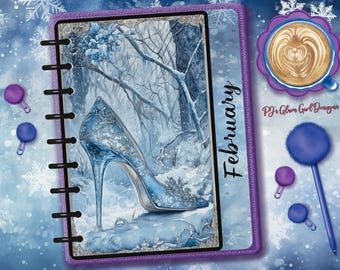 Winter Fashion Heels, Calendar Series, Glam Planner Dashboard / Tab - Customizable for Season or Month.