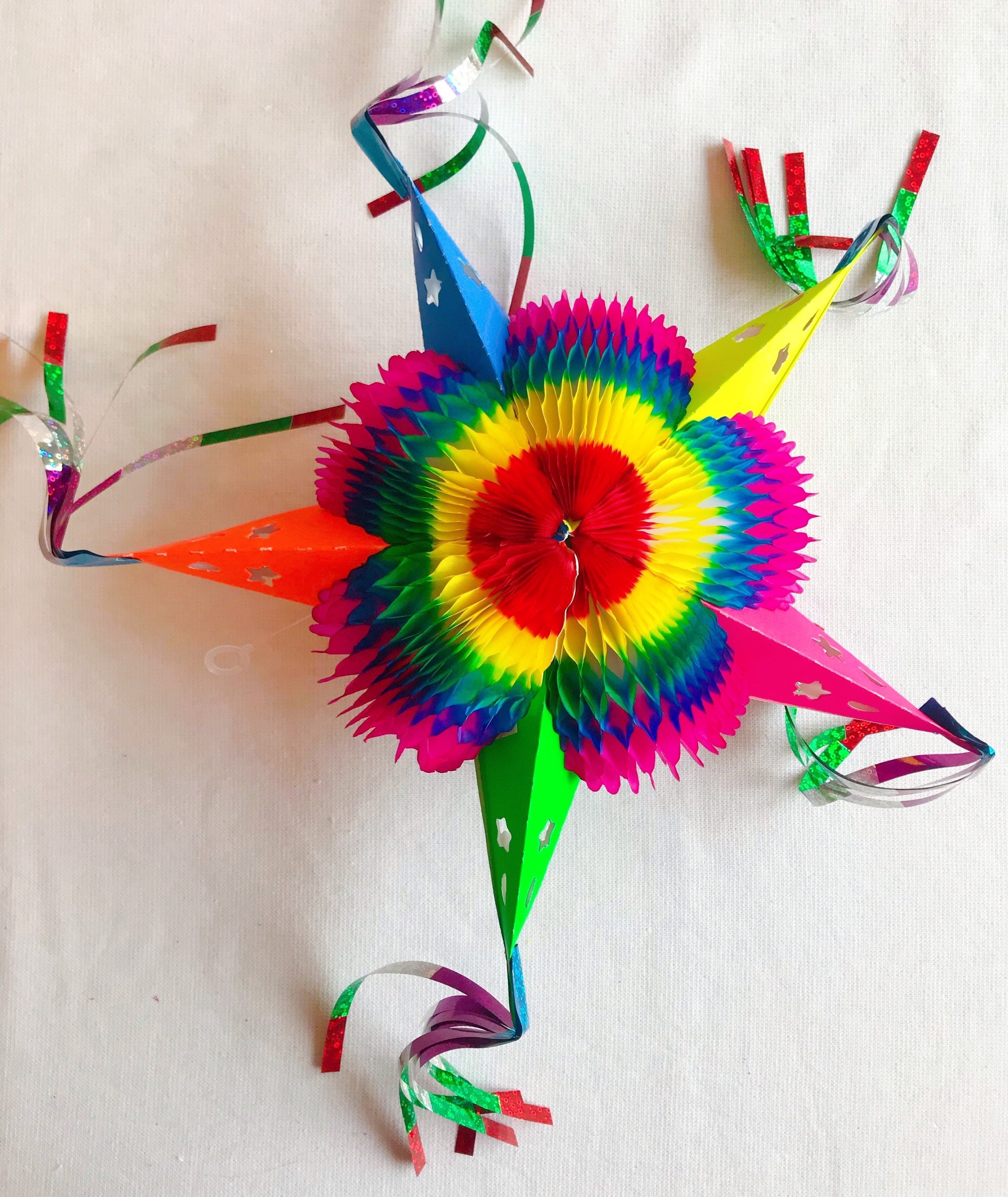 Piñata Étoile Papier Crépon