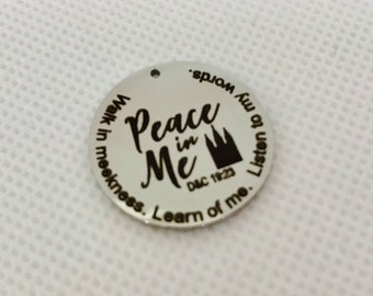 2018 LDS youth theme Peace in me charm