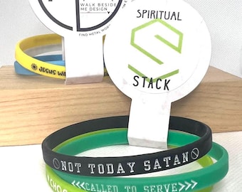 1/4'' Silicone Spiritual Stack Bracelets