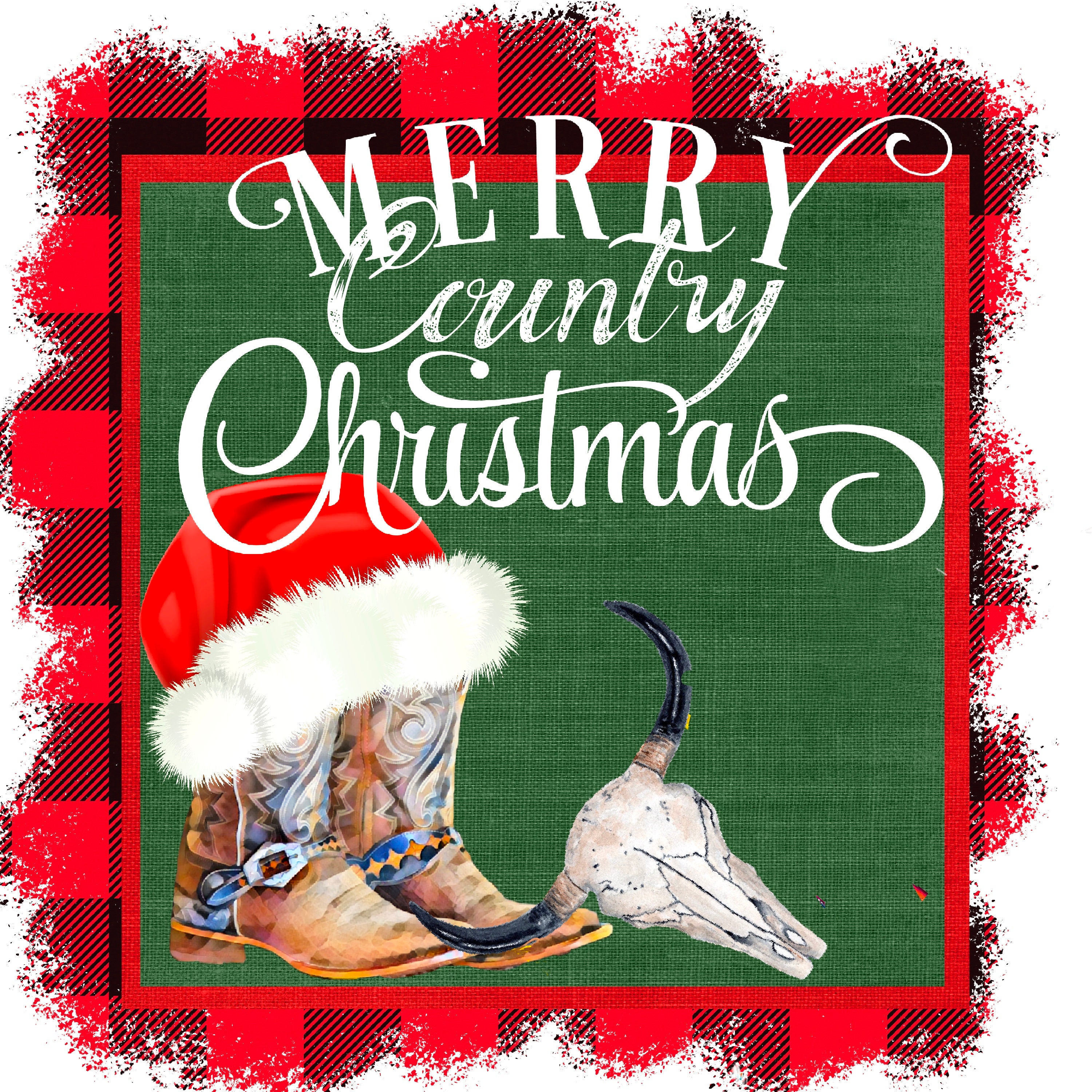Country christmas zoom background tangotata