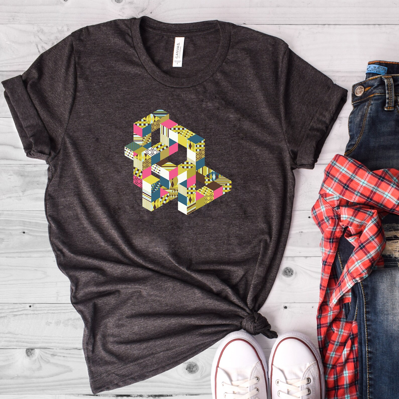 light in the box illusion shirt