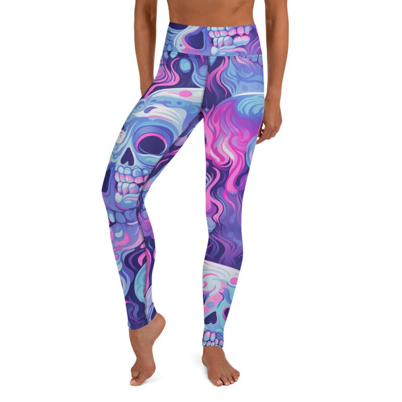 Pastel Skull Leggings / Day of Dead Leggings Sugar Skull Etsy