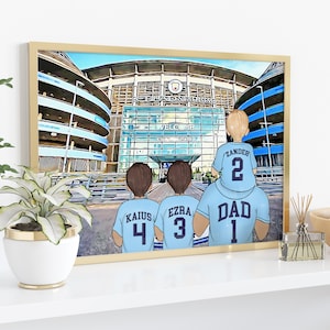 Personalised Man City Fan Christmas Present, Football Mad Birthday Present, Birthday Gift for Dad from Son/Daughter