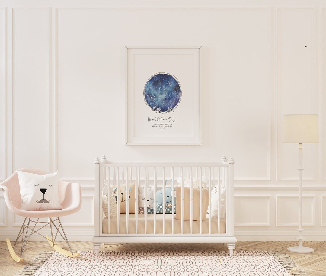 New Baby Star Map Gift, Night You Were Born, Personalised Gift for ...