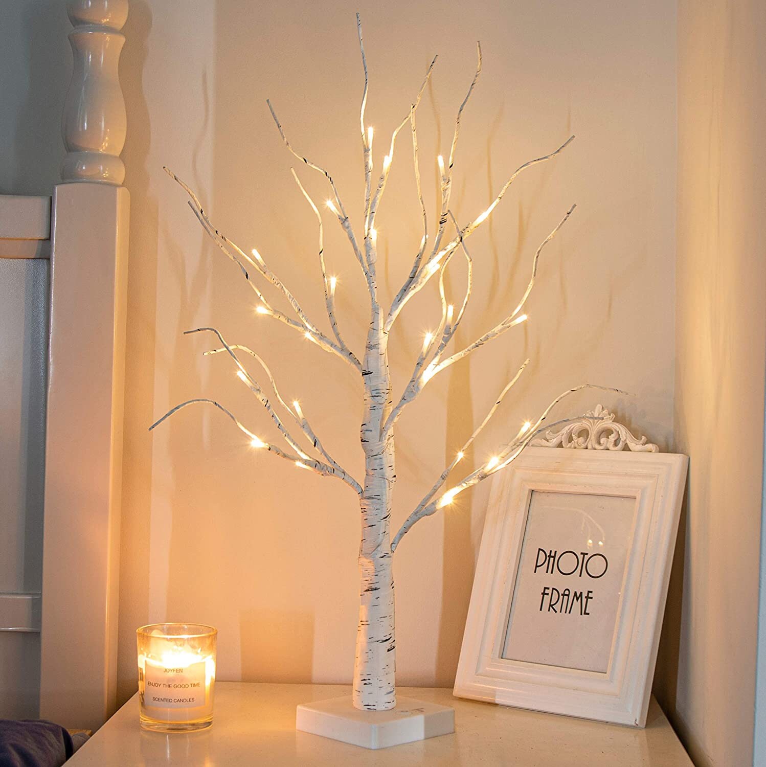 White Birch Christmas Tree Lighted 24 Inches Branch Tree for Etsy