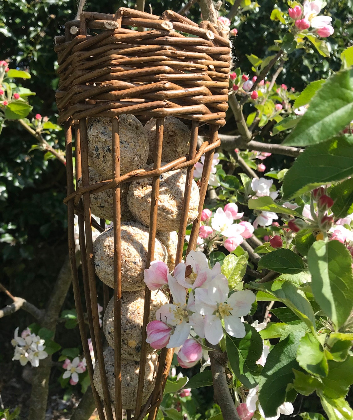 2x Willow Bird Feeder Bird Seed ball Handcrafted with Etsy
