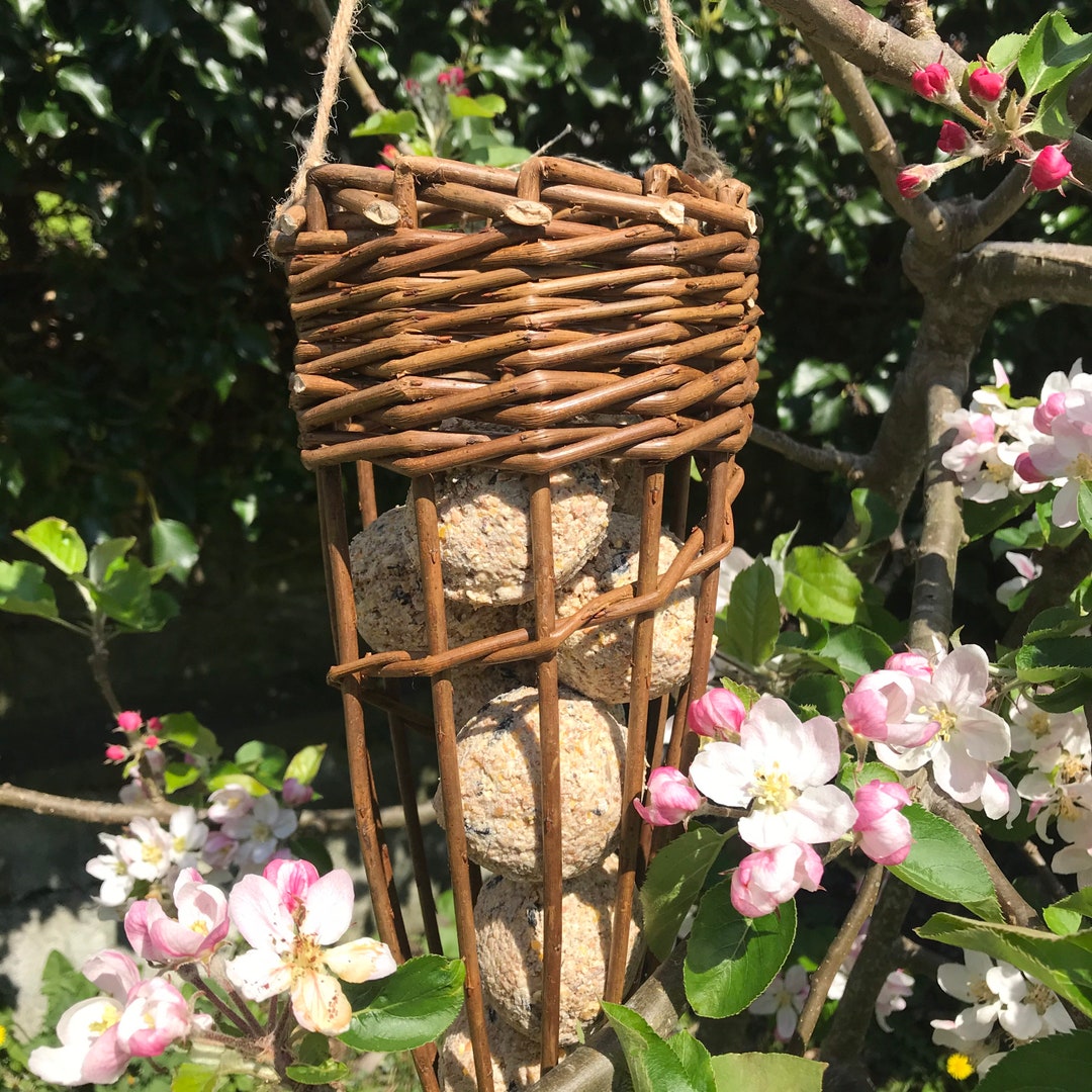 Willow Bird Feeder Bird Seed Balls & Apples Irish Willow Etsy