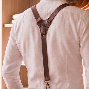Personalized leather suspenders, Groomsmen suspenders leather, Wedding suspenders for men, Plus size suspenders men, Handmade suspenders