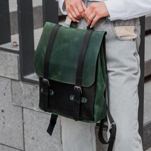 Sac à dos en cuir pour ordinateur portable 14", grand sac à dos pour femme, sacs à main cartable, sac à dos universitaire avec nom, sac à dos fait main