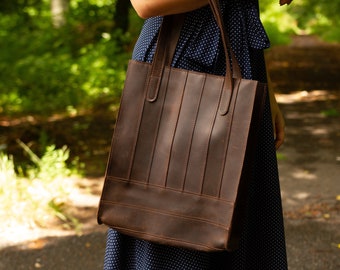 Leather purses women,Leather tote bag for women,Shopper bag leather,Genuine leather tote bag,Large leather tote bag,Brown leather tote bag