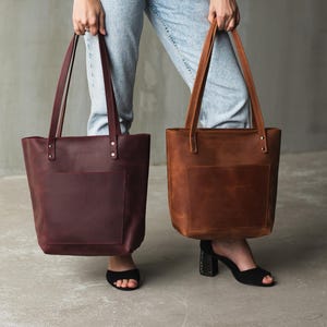 Alltagstasche aus Leder für Damen, Große Leder-Einkaufstasche, Arbeitstasche aus Leder Damen, Große Schultertaschen Damen, Laptop Arbeitstasche Damen