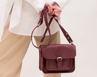 Leather satchel bag for women, Satchel bag small, Satchel bag handmade, Womens satchel purses, Crossbody satchel purse, Small crossbody bags