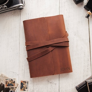 Leather journal personalized for men, Leather journal refillable A5, Leather journal notebook, Leather journal monogram, A4 journal