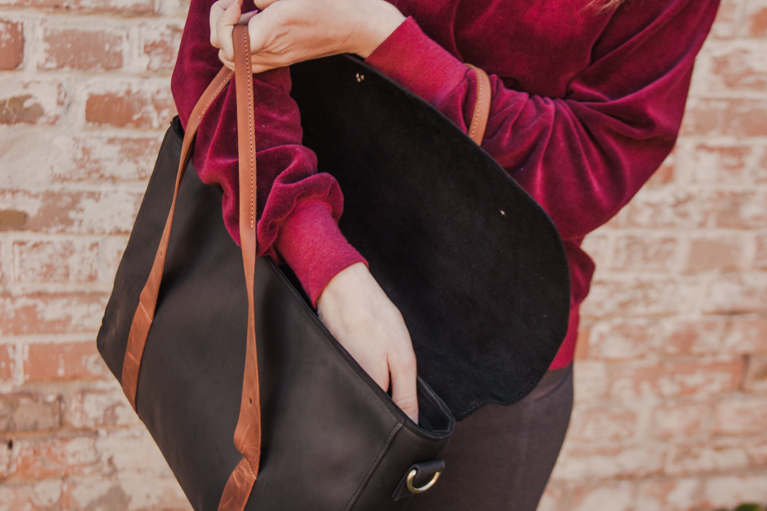 Laptop Bag Women 15leather Laptop Bag Womenleather Laptop Etsy Canada