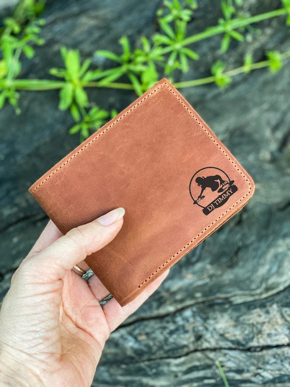THTCSQ Pastor Leather Wallet - Engraved Personalized Gift For Pastors (Slim Bifold With 6 Card Slots) - View #5
