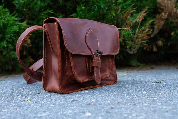 etsy leather satchel