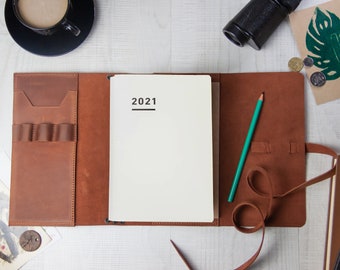 Jibun techo A5,Leather planner cover,Jibun techo cover,Jibun techo b6 slim,Jibun techo 2021,B6 slim leather cover