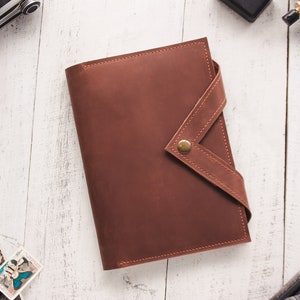Pochette de protection pour cahier Travelers,Recharge personnalisée pour journal en cuir,Bouton pour couverture de cahier A5,Couverture de cahier en cuir,Journal de cahier