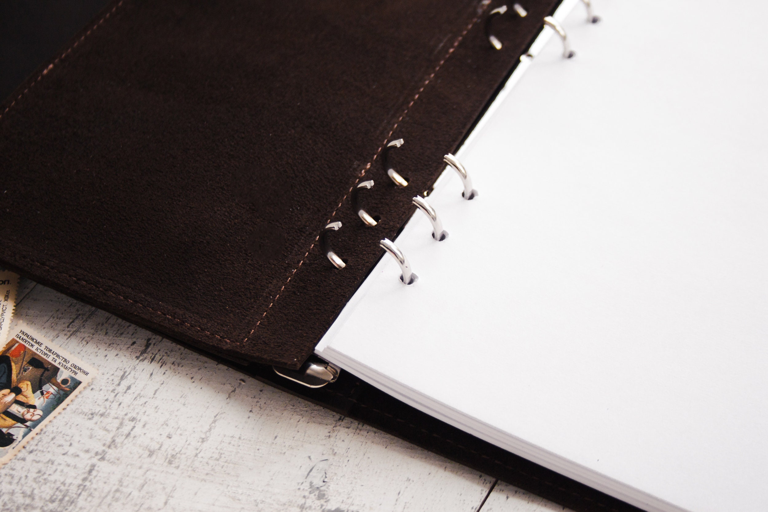 Leather Binder 3 Ring A5 Planner Binder 6 Ring 3 Ring Binder Etsy