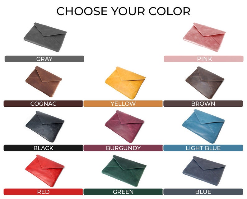 Cartera de mano de piel para mujer, Cartera de mano de piel con correa, Cartera de piel para mujer, Cartera de mano tipo sobre, Cartera de mano de piel personalizada imagen 4