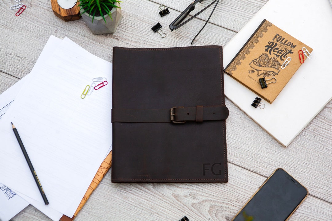 Engraved Notebook A4 Notebook Cover Leather Custom Notebook Etsy