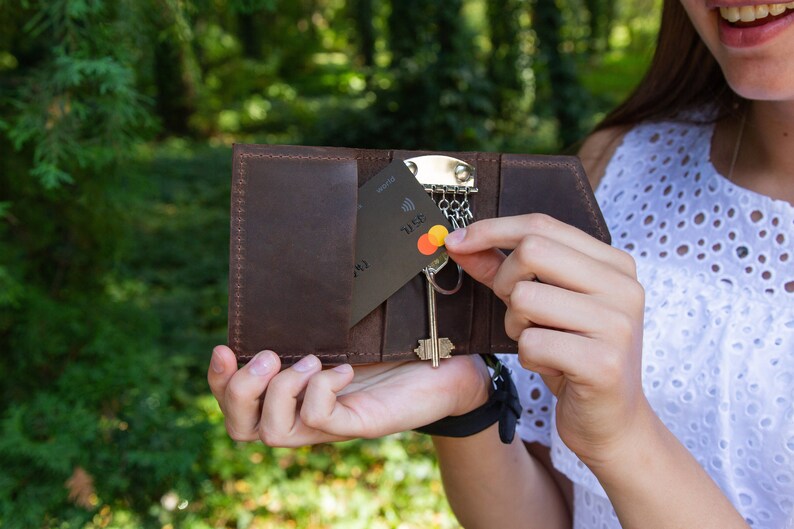 Key Pouch Personalized Leather Key Case Leather Keyring - Etsy