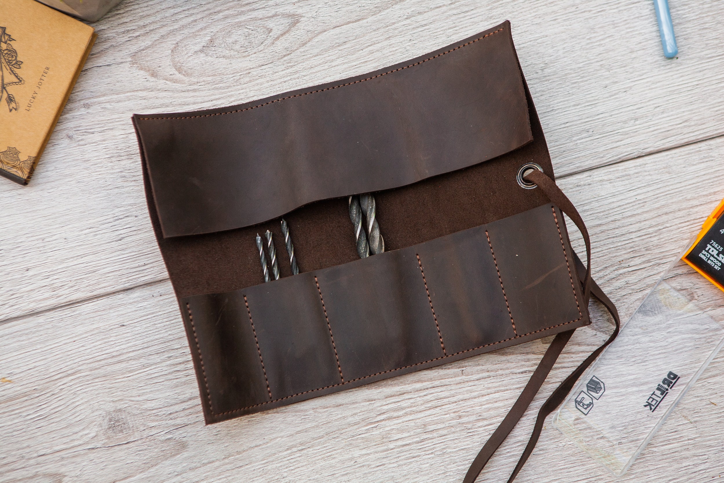 Leder Nadel Etui,Stricknadel Etui,Etui aus Leder,Stricknadel Etui,Geschenkidee für eine Strickerin,Stricknadel Etui