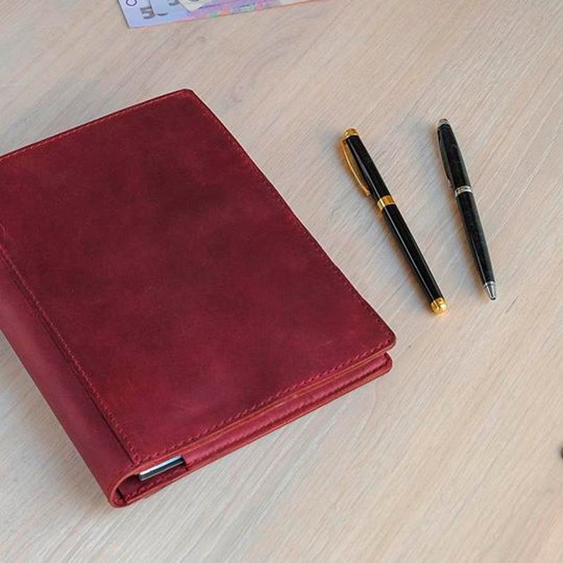 Leather A5 Notebook Coverleather Journal Cover A5leather Etsy