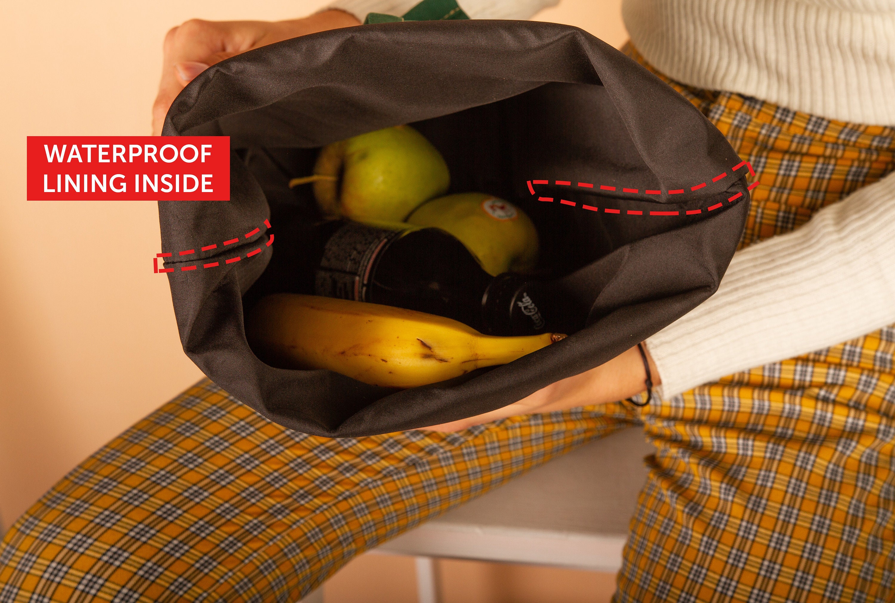 Lunch bag Insulated lunch bag Waxed Cotton Canvas Lunch Bag Etsy