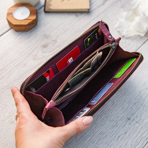Cartera de teléfono, funda de cartera iPhone x, cartera de tarjeta, cartera de cuero, cartera para hombre, cartera con cremallera, cartera personalizada para hombre, embrague de cartera