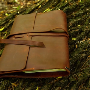 Journal en cuir personnalisé,Portefeuille personnalisé avec couverture de journal,Couverture de cahier,Cahier avec monogramme,Cadeau de carnet de voyage pour petit ami