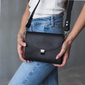 Petit sac cartable, Sacs à bandoulière en cuir pour femme, Petit sac à bandoulière, Petit sac à main à bandoulière, Sac noir pour femme, Sac à bandoulière pour femme