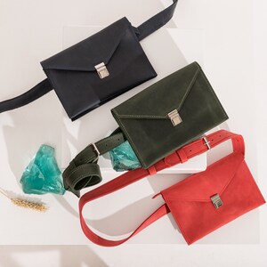 Cartera de mano de piel para mujer, Cartera de mano de piel con correa, Cartera de piel para mujer, Cartera de mano tipo sobre, Cartera de mano de piel personalizada imagen 8