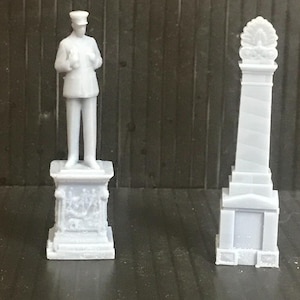 00 H0 Spur Kriegergedenkmal (2) für Modelleisenbahn - auch OO9