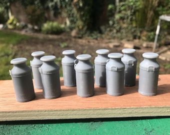 Escenario modelo a escala G: nueve lecheras (también apto para GN15)