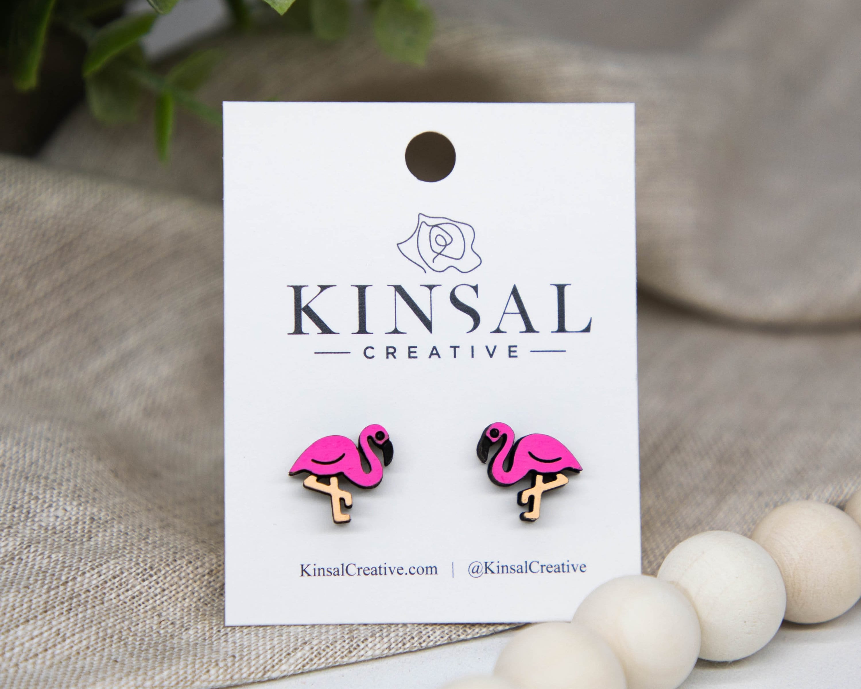 2 Pairs Flamingo Earrings For Women - Pink Drop & Tassel Stud Earrings Set, Bohemian Style