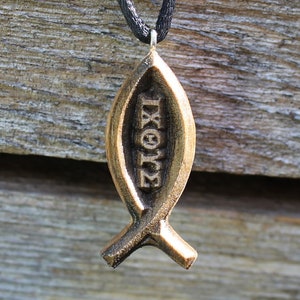 Christelijke vishanger, Ichthus-ketting, cadeau voor christen