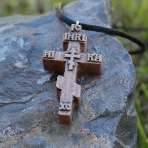 Orthodox kruis, christelijk cadeau, IC XC NIKA-ketting